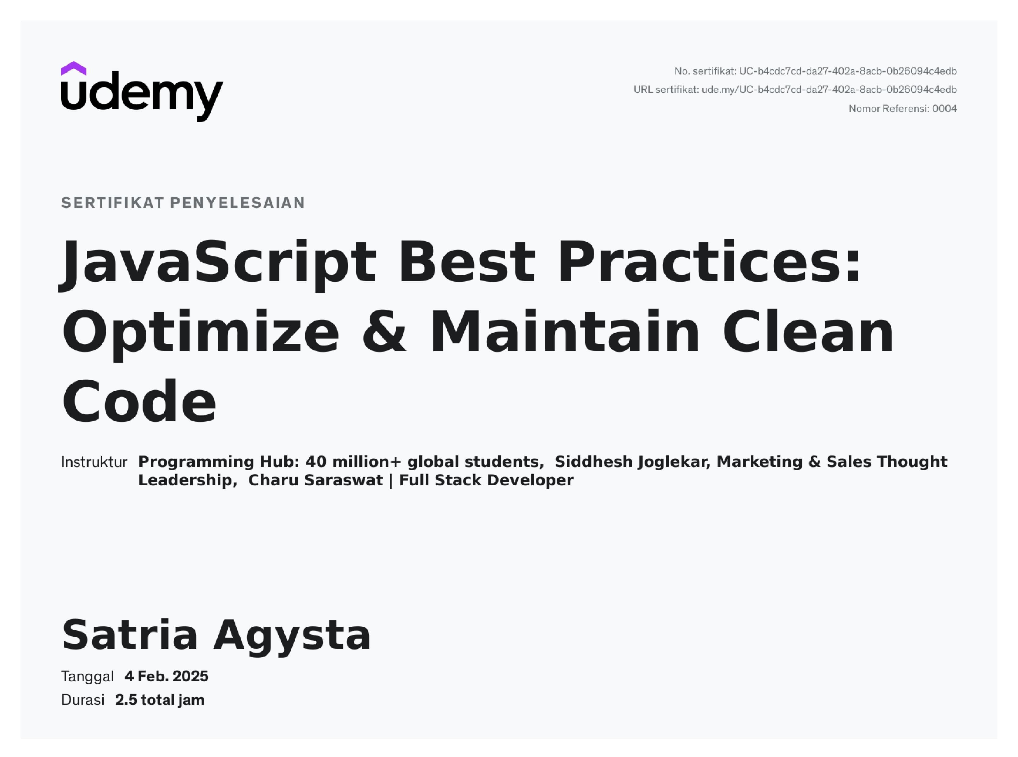 JavaScript Best Practices