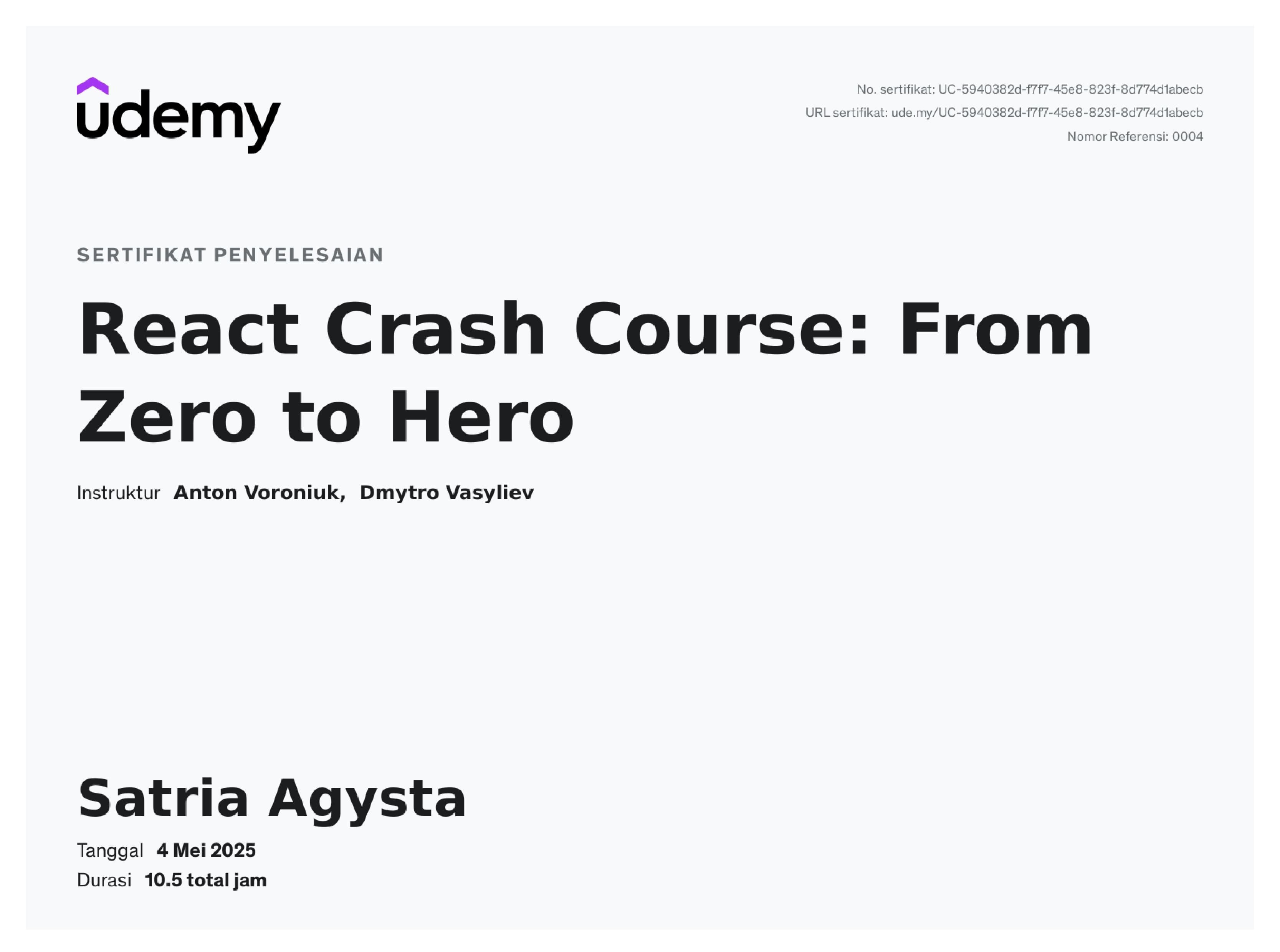 React Crash Course
