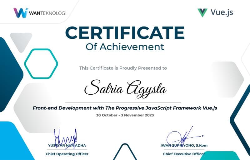 Wan Certificate